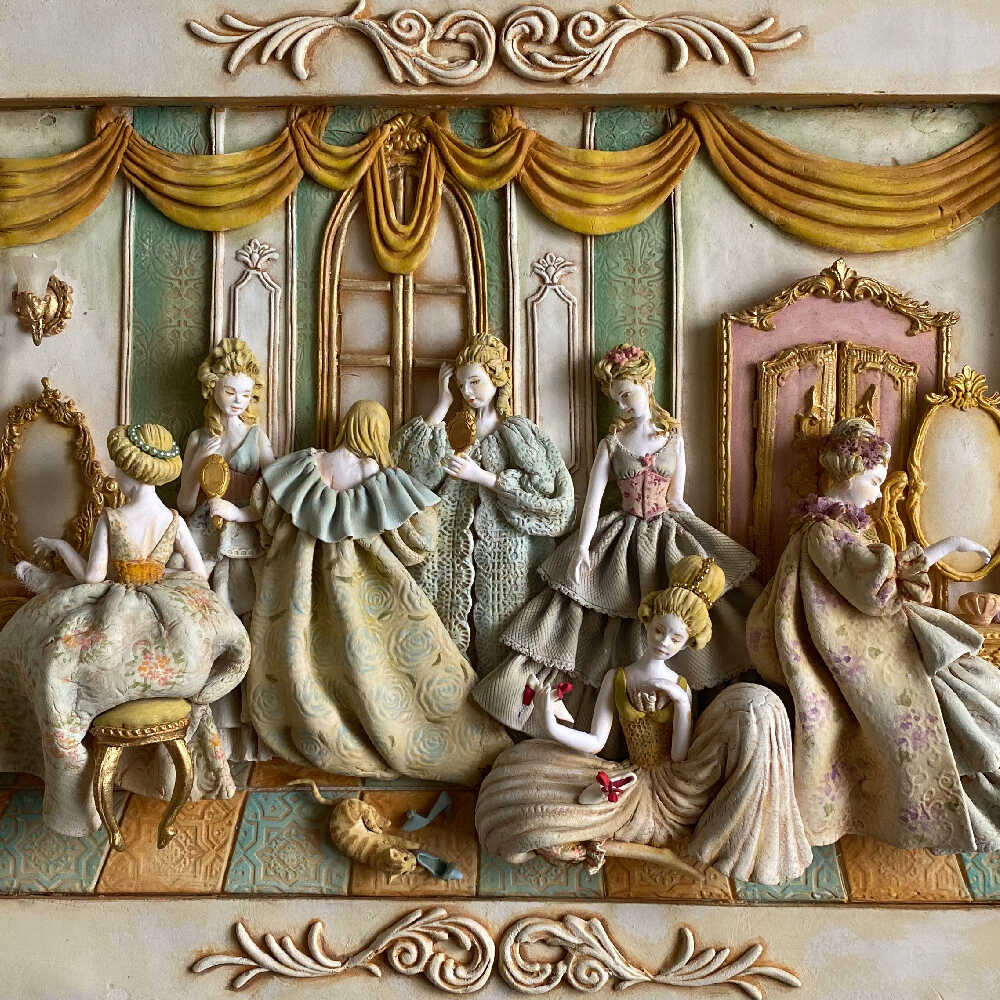 レディが身支度する部屋