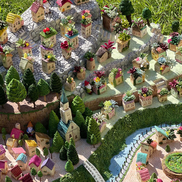 ミニチュアハウス&多肉の可愛い世界