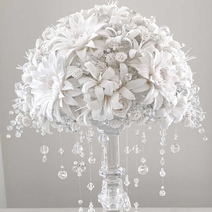 Crystal White Flower