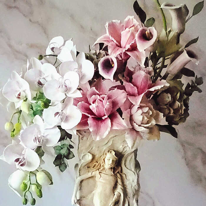 La fusion~du lys rose