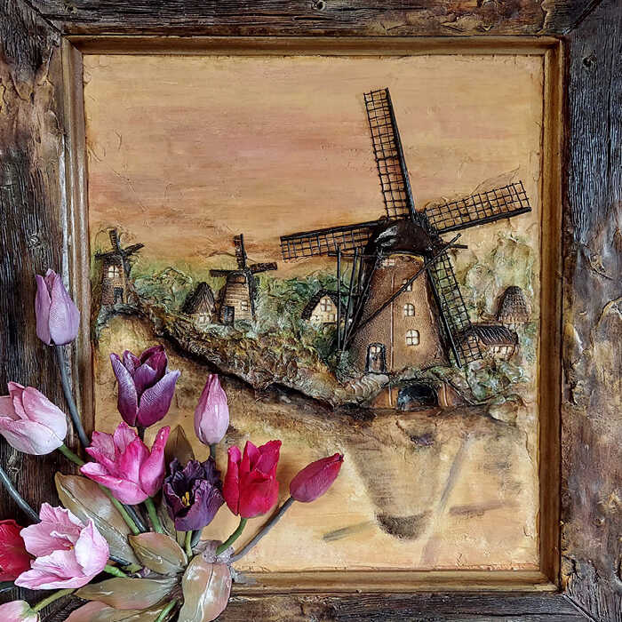 夕暮れのオランダ