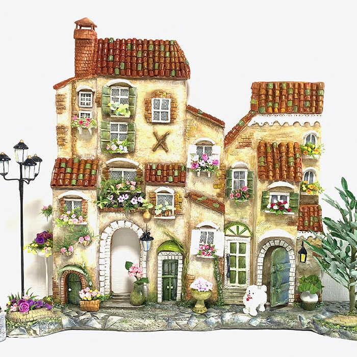 オリーブの木のある家