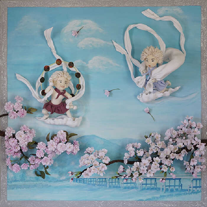 童・風神 雷神もコロナ終息を願う