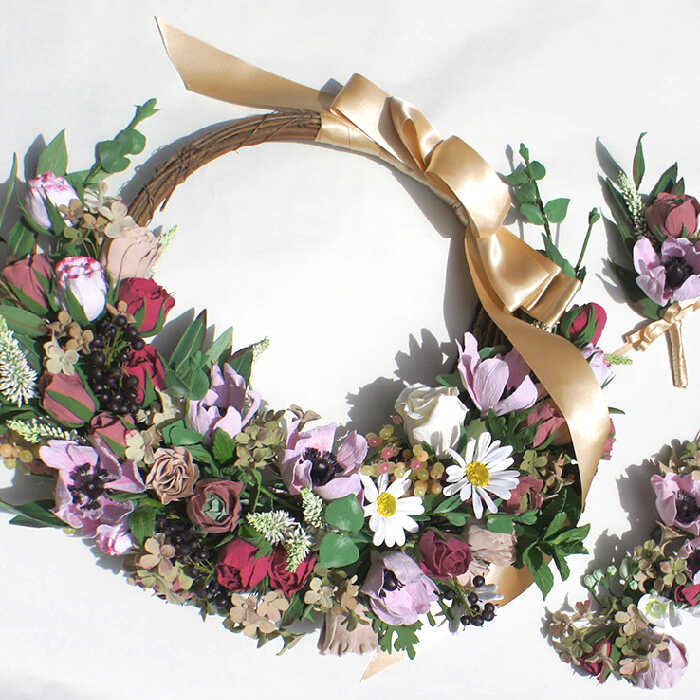リースブーケ(永遠の幸せを願う)