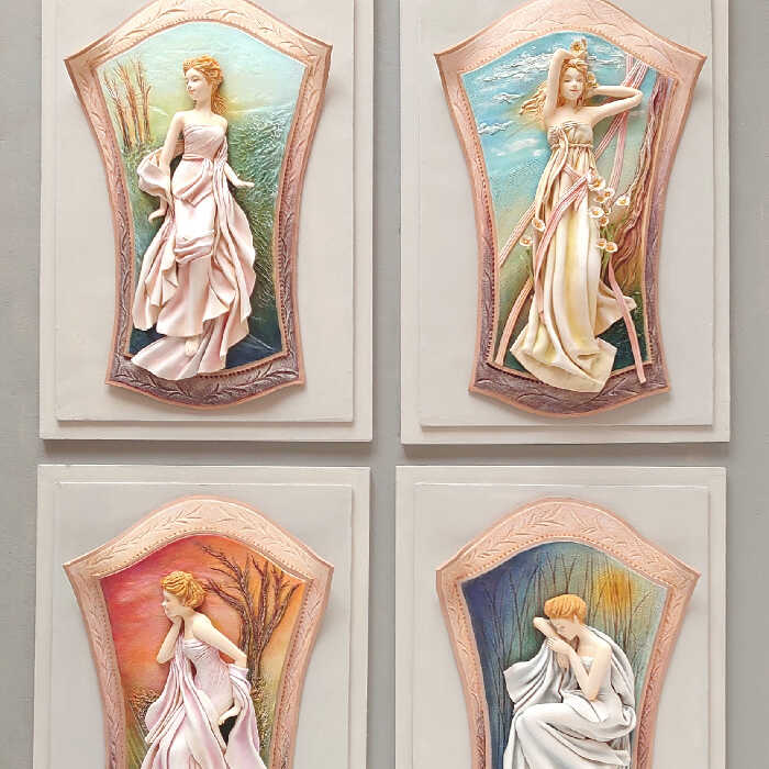 ミュシャにあこがれて(連作パネル一日)